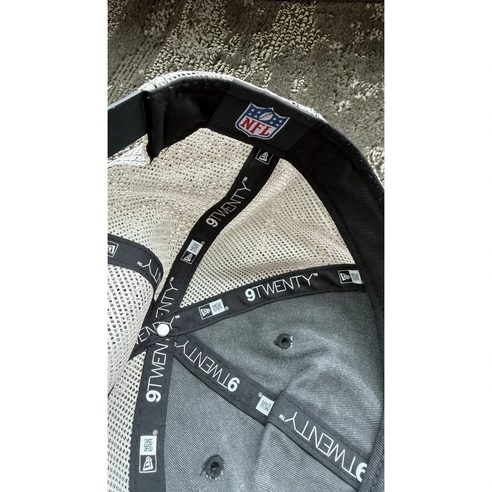 Las Vegas Raiders Hat OSFA Gray '47 Brand Mesh Back Adjustable NFL